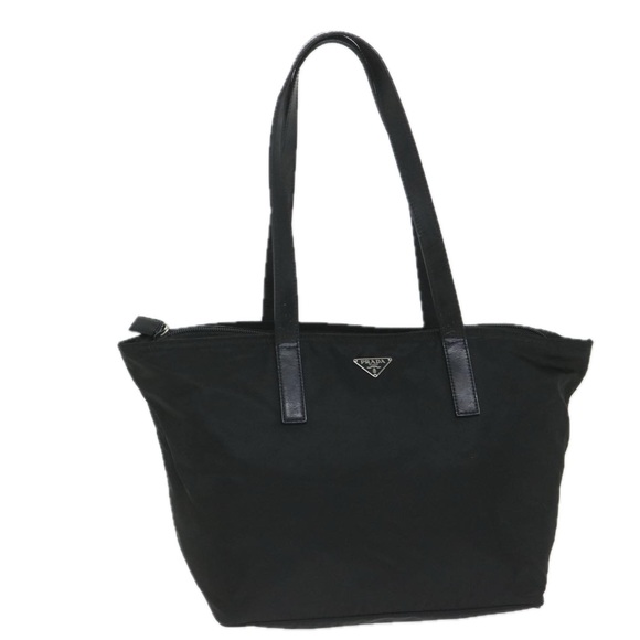 PRADA Tote Bag Nylon Black Auth cl803 - Picture 1 of 16